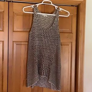 CAbi  #488 Tape Yarn Tank Tunic Sweater